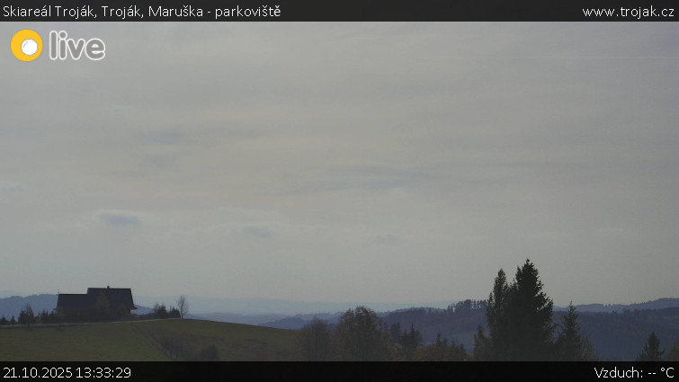 Skiareál Troják - Troják, Maruška - parkoviště - 21.10.2025 v 13:33 Skiareál Troják - Troják, Maruška - parkoviště - 21.10.2025 v 13:33