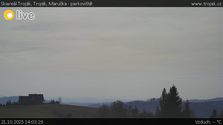 Skiareál Troják - Troják, Maruška - parkoviště - 21.10.2025 v 14:03 Skiareál Troják - Troják, Maruška - parkoviště - 21.10.2025 v 14:03