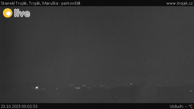 Skiareál Troják - Troják, Maruška - parkoviště - 23.10.2025 v 00:02 Skiareál Troják - Troják, Maruška - parkoviště - 23.10.2025 v 00:02
