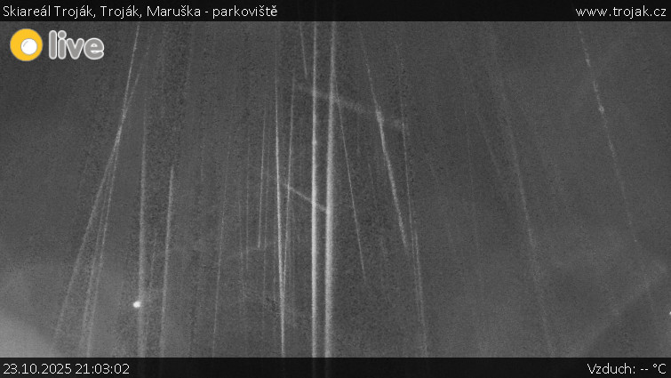 Skiareál Troják - Troják, Maruška - parkoviště - 23.10.2025 v 21:03 Skiareál Troják - Troják, Maruška - parkoviště - 23.10.2025 v 21:03