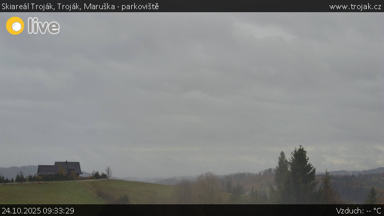 Skiareál Troják - Troják, Maruška - parkoviště - 24.10.2025 v 09:33 Skiareál Troják - Troják, Maruška - parkoviště - 24.10.2025 v 09:33