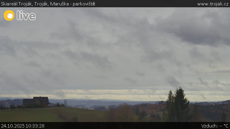 Skiareál Troják - Troják, Maruška - parkoviště - 24.10.2025 v 10:33 Skiareál Troják - Troják, Maruška - parkoviště - 24.10.2025 v 10:33