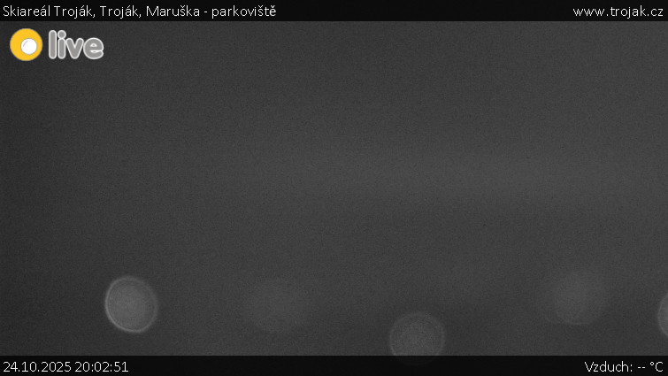 Skiareál Troják - Troják, Maruška - parkoviště - 24.10.2025 v 20:02 Skiareál Troják - Troják, Maruška - parkoviště - 24.10.2025 v 20:02
