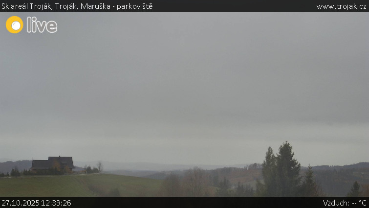 Skiareál Troják - Troják, Maruška - parkoviště - 27.10.2025 v 12:33 Skiareál Troják - Troják, Maruška - parkoviště - 27.10.2025 v 12:33