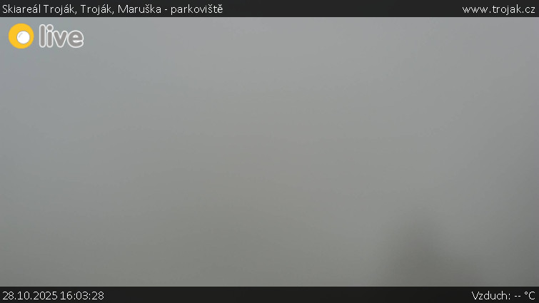 Skiareál Troják - Troják, Maruška - parkoviště - 28.10.2025 v 16:03 Skiareál Troják - Troják, Maruška - parkoviště - 28.10.2025 v 16:03