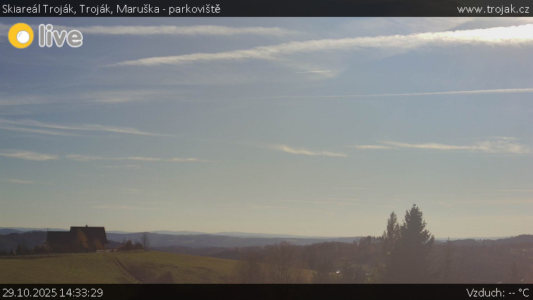 Skiareál Troják - Troják, Maruška - parkoviště - 29.10.2025 v 14:33 Skiareál Troják - Troják, Maruška - parkoviště - 29.10.2025 v 14:33