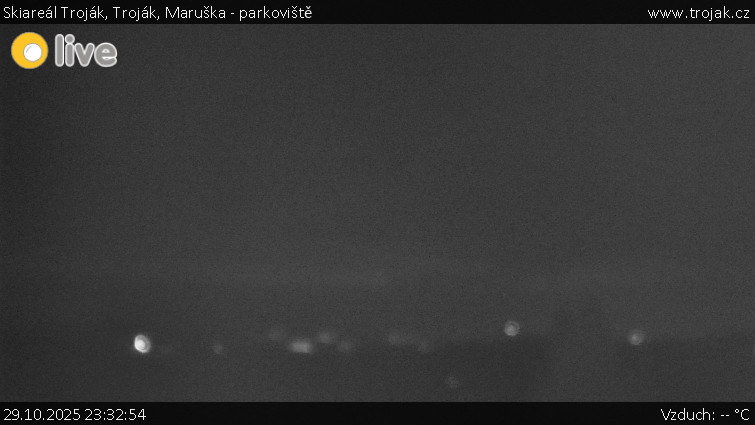 Skiareál Troják - Troják, Maruška - parkoviště - 29.10.2025 v 23:32 Skiareál Troják - Troják, Maruška - parkoviště - 29.10.2025 v 23:32