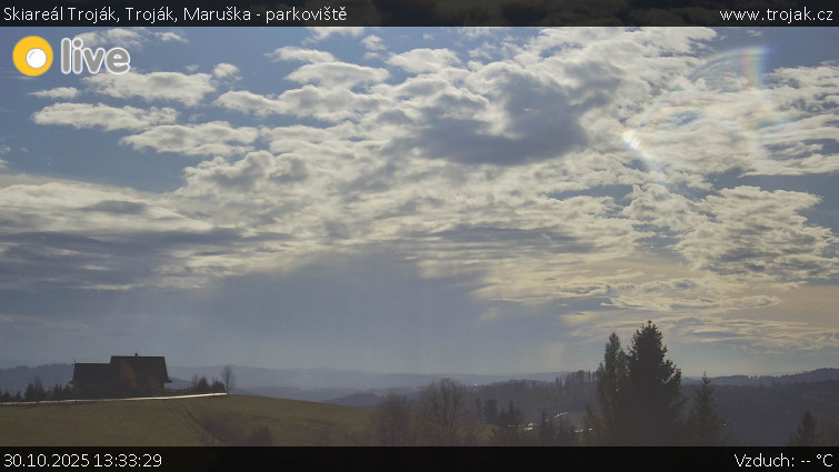 Skiareál Troják - Troják, Maruška - parkoviště - 30.10.2025 v 13:33 Skiareál Troják - Troják, Maruška - parkoviště - 30.10.2025 v 13:33