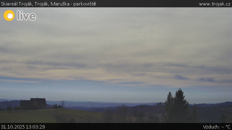 Skiareál Troják - Troják, Maruška - parkoviště - 31.10.2025 v 13:03 Skiareál Troják - Troják, Maruška - parkoviště - 31.10.2025 v 13:03