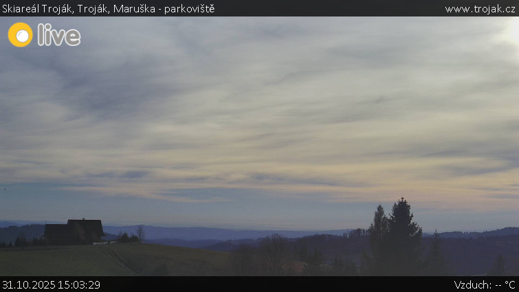 Skiareál Troják - Troják, Maruška - parkoviště - 31.10.2025 v 15:03 Skiareál Troják - Troják, Maruška - parkoviště - 31.10.2025 v 15:03