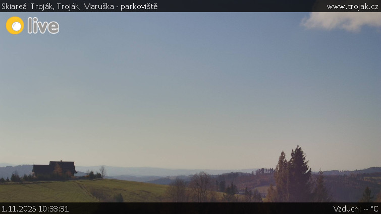 Skiareál Troják - Troják, Maruška - parkoviště - 1.11.2025 v 10:33 Skiareál Troják - Troják, Maruška - parkoviště - 1.11.2025 v 10:33