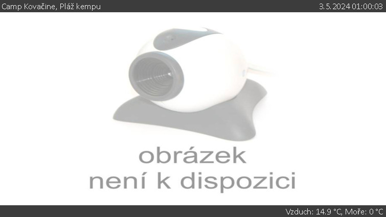 Camp Kovačine - Pláž kempu - 3.5.2024 v 01:00