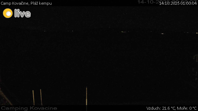 Camp Kovačine - Pláž kempu - 14.10.2025 v 01:00 Camp Kovačine - Pláž kempu - 14.10.2025 v 01:00