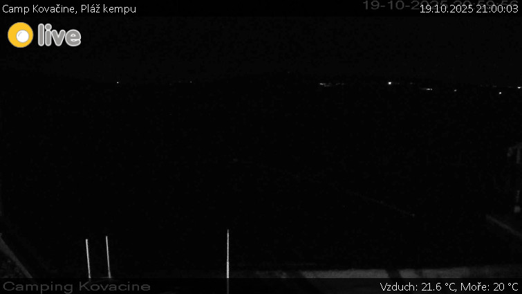 Camp Kovačine - Pláž kempu - 19.10.2025 v 21:00 Camp Kovačine - Pláž kempu - 19.10.2025 v 21:00