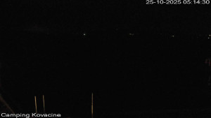 Camp Kovačine - Pláž kempu - 25.10.2025 v 05:15 Camp Kovačine - Pláž kempu - 25.10.2025 v 05:15