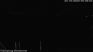 Camp Kovačine - Pláž kempu - 25.10.2025 v 06:00 Camp Kovačine - Pláž kempu - 25.10.2025 v 06:00
