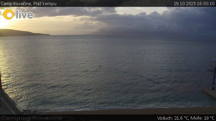 Camp Kovačine - Pláž kempu - 29.10.2025 v 16:30 Camp Kovačine - Pláž kempu - 29.10.2025 v 16:30