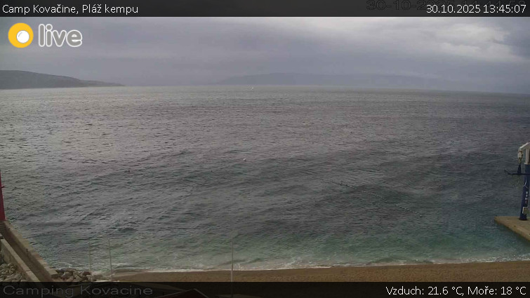 Camp Kovačine - Pláž kempu - 30.10.2025 v 13:45 Camp Kovačine - Pláž kempu - 30.10.2025 v 13:45