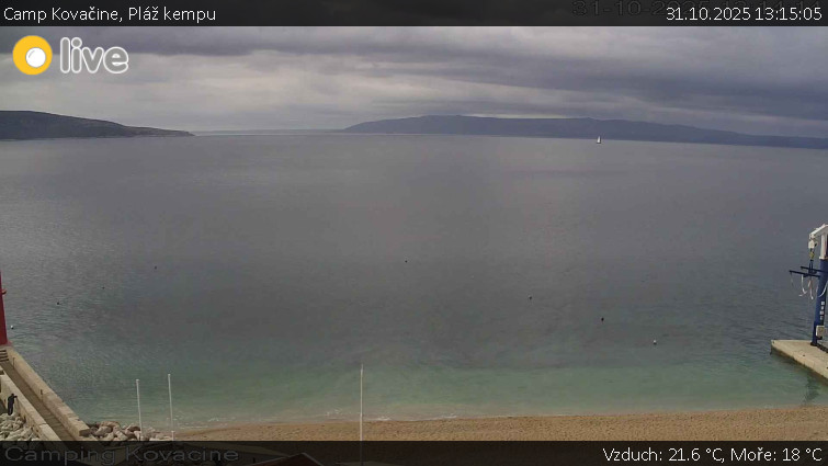Camp Kovačine - Pláž kempu - 31.10.2025 v 13:15 Camp Kovačine - Pláž kempu - 31.10.2025 v 13:15