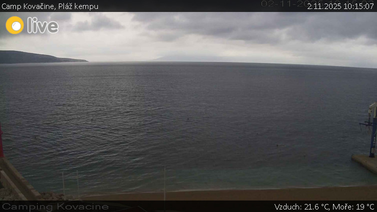 Camp Kovačine - Pláž kempu - 2.11.2025 v 10:15 Camp Kovačine - Pláž kempu - 2.11.2025 v 10:15