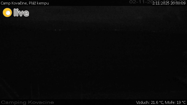 Camp Kovačine - Pláž kempu - 2.11.2025 v 20:00 Camp Kovačine - Pláž kempu - 2.11.2025 v 20:00