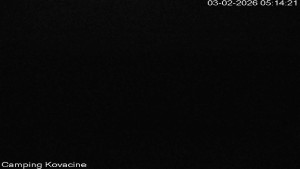 Camp Kovačine - Pláž kempu - 3.2.2026 v 05:15 Camp Kovačine - Pláž kempu - 3.2.2026 v 05:15