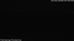 Camp Kovačine - Pláž kempu - 3.2.2026 v 06:00 Camp Kovačine - Pláž kempu - 3.2.2026 v 06:00