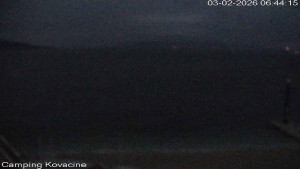 Camp Kovačine - Pláž kempu - 3.2.2026 v 06:45 Camp Kovačine - Pláž kempu - 3.2.2026 v 06:45