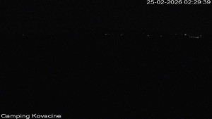 Camp Kovačine - Pláž kempu - 25.2.2026 v 02:30 Camp Kovačine - Pláž kempu - 25.2.2026 v 02:30