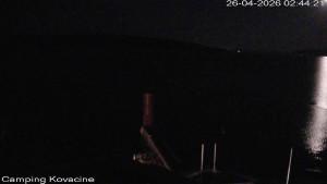 Camp Kovačine - Pláž kempu - 26.4.2026 v 02:45 Camp Kovačine - Pláž kempu - 26.4.2026 v 02:45