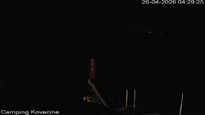 Camp Kovačine - Pláž kempu - 26.4.2026 v 04:30 Camp Kovačine - Pláž kempu - 26.4.2026 v 04:30