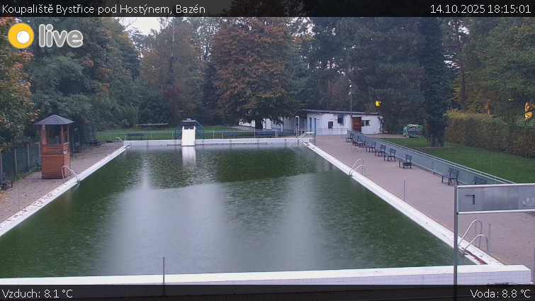 Koupaliště Bystřice pod Hostýnem - Bazén - 14.10.2025 v 18:15 Koupaliště Bystřice pod Hostýnem - Bazén - 14.10.2025 v 18:15