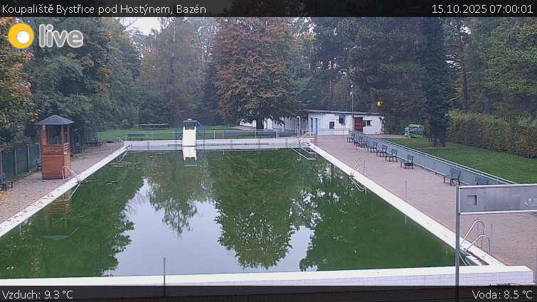 Koupaliště Bystřice pod Hostýnem - Bazén - 15.10.2025 v 07:00 Koupaliště Bystřice pod Hostýnem - Bazén - 15.10.2025 v 07:00