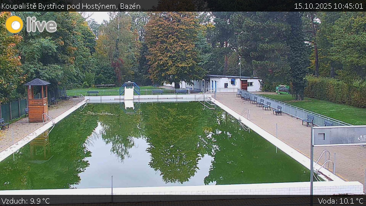 Koupaliště Bystřice pod Hostýnem - Bazén - 15.10.2025 v 10:45 Koupaliště Bystřice pod Hostýnem - Bazén - 15.10.2025 v 10:45