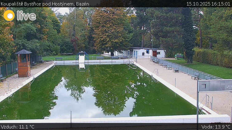 Koupaliště Bystřice pod Hostýnem - Bazén - 15.10.2025 v 16:15 Koupaliště Bystřice pod Hostýnem - Bazén - 15.10.2025 v 16:15