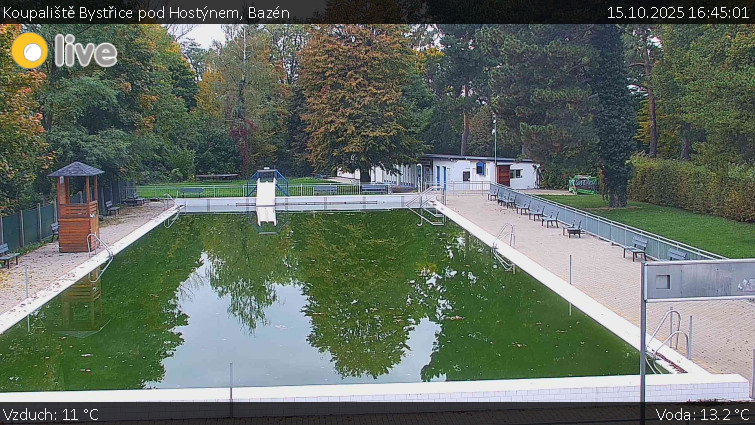 Koupaliště Bystřice pod Hostýnem - Bazén - 15.10.2025 v 16:45 Koupaliště Bystřice pod Hostýnem - Bazén - 15.10.2025 v 16:45