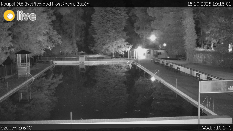 Koupaliště Bystřice pod Hostýnem - Bazén - 15.10.2025 v 19:15 Koupaliště Bystřice pod Hostýnem - Bazén - 15.10.2025 v 19:15