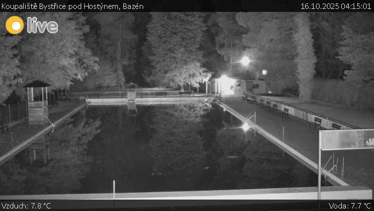 Koupaliště Bystřice pod Hostýnem - Bazén - 16.10.2025 v 04:15 Koupaliště Bystřice pod Hostýnem - Bazén - 16.10.2025 v 04:15