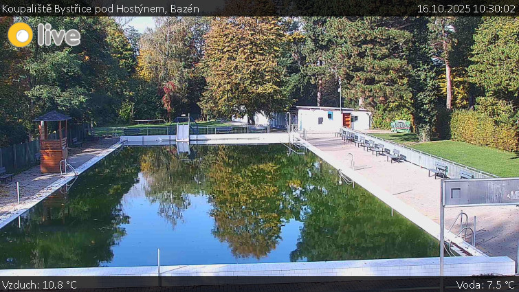 Koupaliště Bystřice pod Hostýnem - Bazén - 16.10.2025 v 10:30 Koupaliště Bystřice pod Hostýnem - Bazén - 16.10.2025 v 10:30