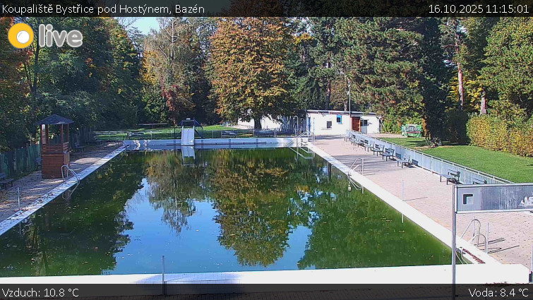 Koupaliště Bystřice pod Hostýnem - Bazén - 16.10.2025 v 11:15 Koupaliště Bystřice pod Hostýnem - Bazén - 16.10.2025 v 11:15