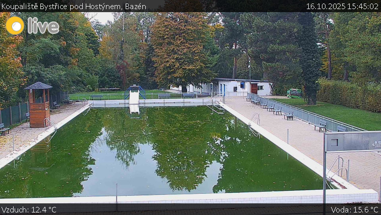 Koupaliště Bystřice pod Hostýnem - Bazén - 16.10.2025 v 15:45 Koupaliště Bystřice pod Hostýnem - Bazén - 16.10.2025 v 15:45