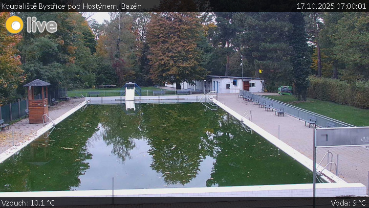 Koupaliště Bystřice pod Hostýnem - Bazén - 17.10.2025 v 07:00 Koupaliště Bystřice pod Hostýnem - Bazén - 17.10.2025 v 07:00
