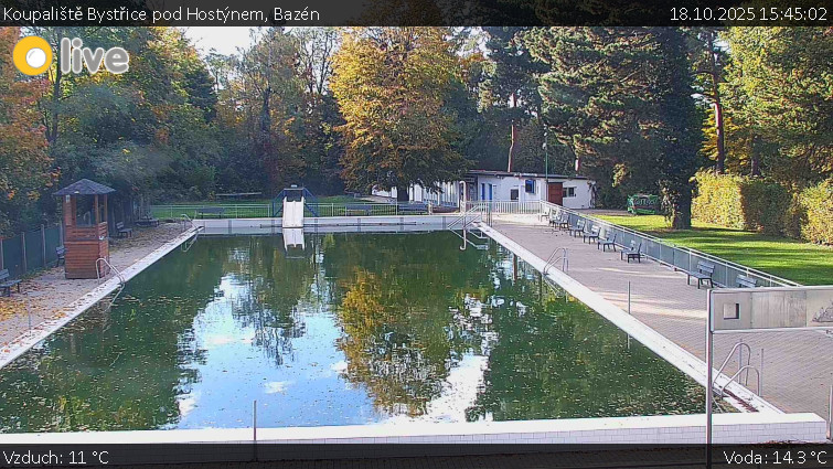 Koupaliště Bystřice pod Hostýnem - Bazén - 18.10.2025 v 15:45 Koupaliště Bystřice pod Hostýnem - Bazén - 18.10.2025 v 15:45