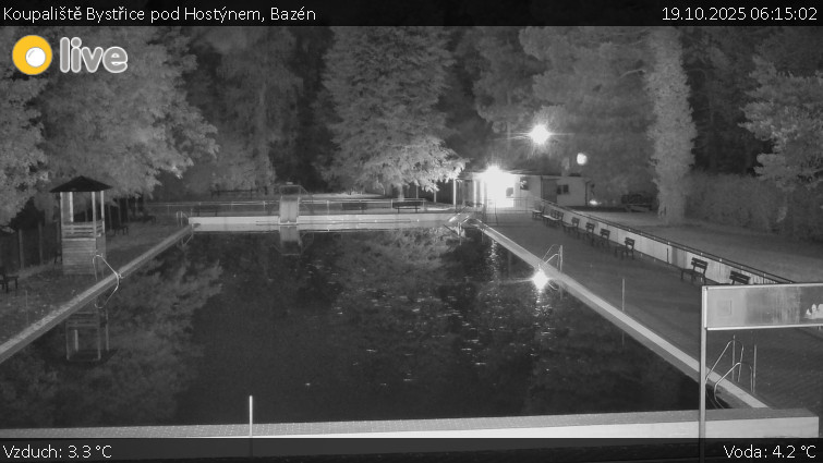 Koupaliště Bystřice pod Hostýnem - Bazén - 19.10.2025 v 06:15 Koupaliště Bystřice pod Hostýnem - Bazén - 19.10.2025 v 06:15