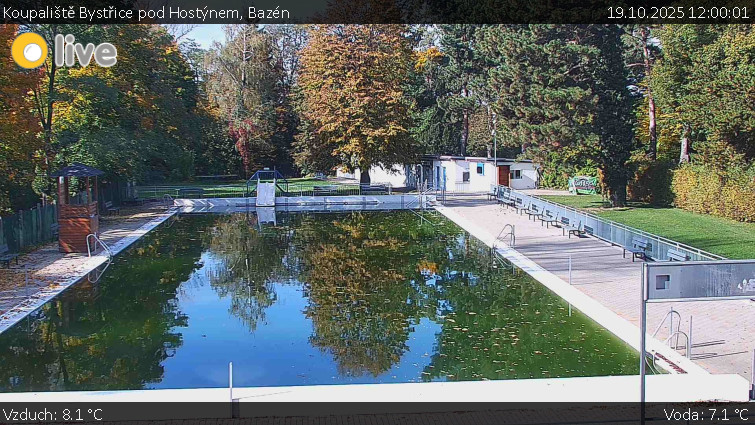Koupaliště Bystřice pod Hostýnem - Bazén - 19.10.2025 v 12:00 Koupaliště Bystřice pod Hostýnem - Bazén - 19.10.2025 v 12:00
