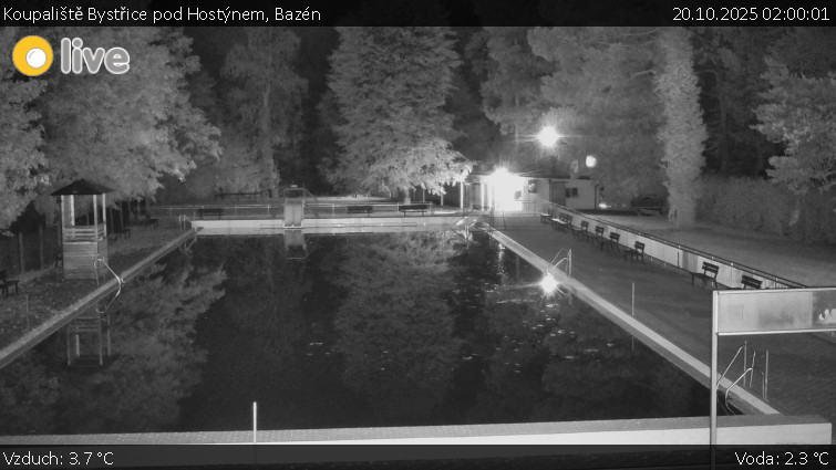 Koupaliště Bystřice pod Hostýnem - Bazén - 20.10.2025 v 02:00 Koupaliště Bystřice pod Hostýnem - Bazén - 20.10.2025 v 02:00