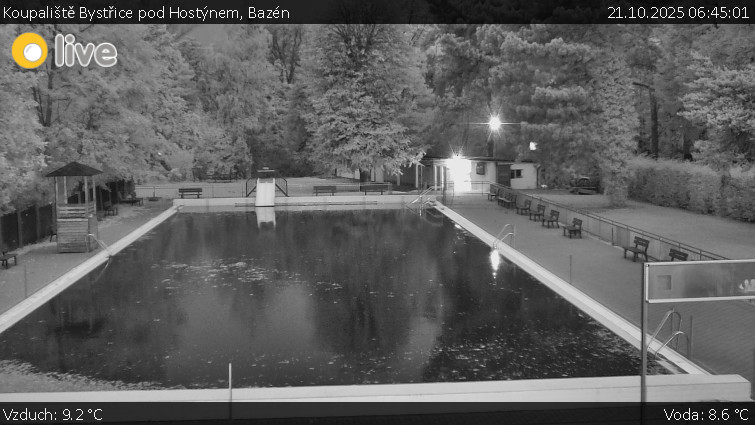 Koupaliště Bystřice pod Hostýnem - Bazén - 21.10.2025 v 06:45 Koupaliště Bystřice pod Hostýnem - Bazén - 21.10.2025 v 06:45