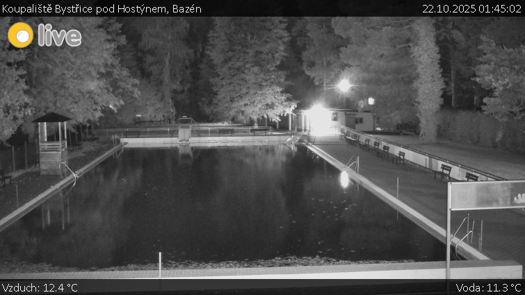Koupaliště Bystřice pod Hostýnem - Bazén - 22.10.2025 v 01:45 Koupaliště Bystřice pod Hostýnem - Bazén - 22.10.2025 v 01:45