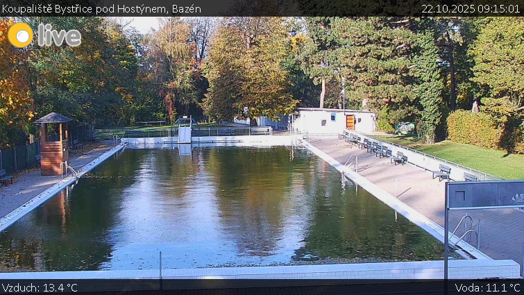 Koupaliště Bystřice pod Hostýnem - Bazén - 22.10.2025 v 09:15 Koupaliště Bystřice pod Hostýnem - Bazén - 22.10.2025 v 09:15