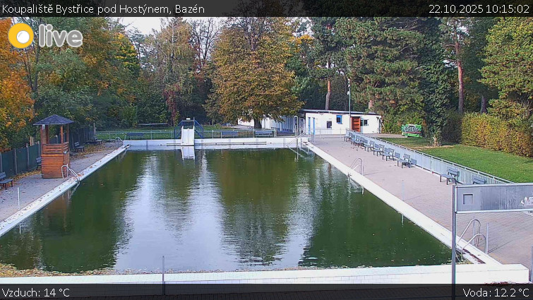 Koupaliště Bystřice pod Hostýnem - Bazén - 22.10.2025 v 10:15 Koupaliště Bystřice pod Hostýnem - Bazén - 22.10.2025 v 10:15